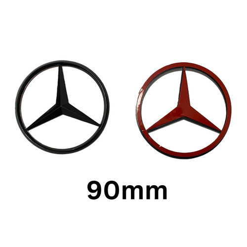 Per mercedes emblema - emblema, nero